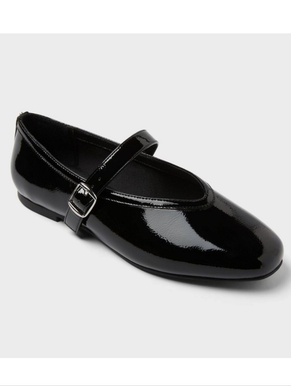 a new day Women Elena Mary Jane Flats with Memory Foam Insole – Black